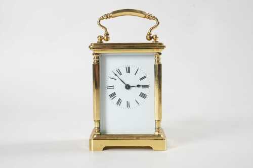 An antique French carriage clock