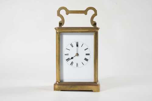 An antique French carriage clock