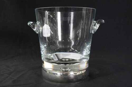 Broadway English sterling silver mounted crystal wine cooler