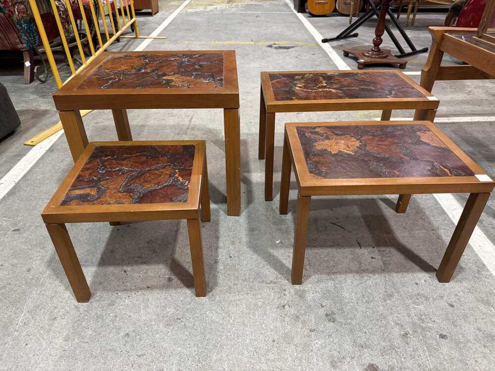 Set of Four Australian Mid-century Side Tables
