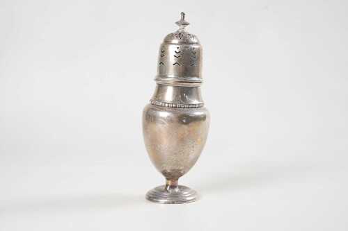 English sterling silver sugar castor. Weight 102g