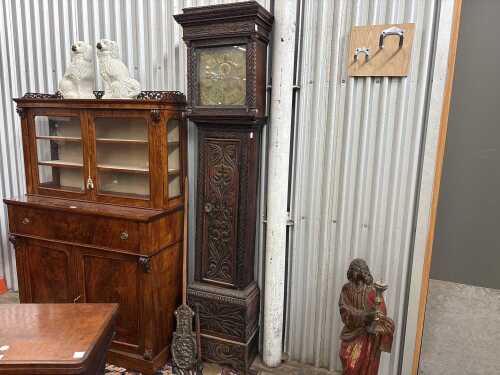 A Georgian oak longcase clock by Peter Morris de Leigh, 18th century