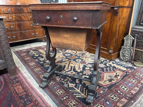 A Victorian games or work table