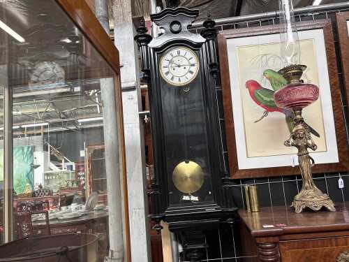 A 19th century Viennese style wall clock by H. Endler & Co