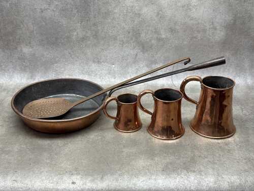 Group of antique copperware