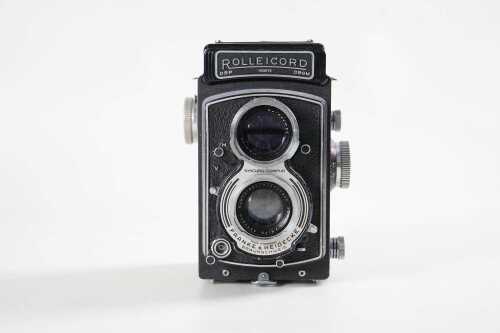 A Rolleicord TLR medium format film camera