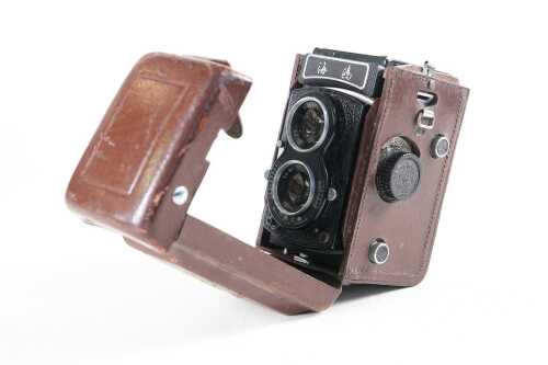 A Seagull TLR medium format film camera