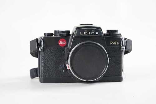 A Leica R4s SLR 35mm film camera body, 1980s