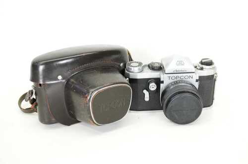 A Topcon RII Automatic SLR film camera