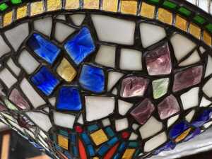A Tiffany style leadlight pendant light - 3