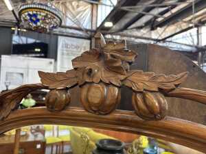 A Victorian burr walnut credenza - 4