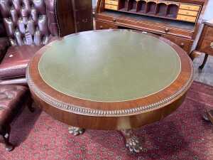 A Victorian mahogany drum table, c.1860s - 2