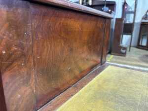 Victorian mahogany bed steps - 5