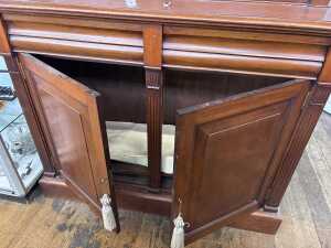 An antique walnut bookcase - 2