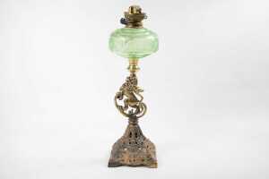 A Duplex kerosene lamp