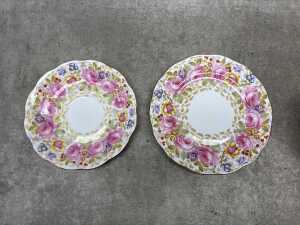 Set of six Royal Albert Serena porcelain trios - 3
