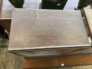 Two antique countertop display cabinets - 8