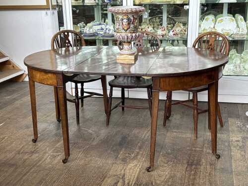 A George III D-end dining table