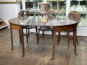 A George III D-end dining table