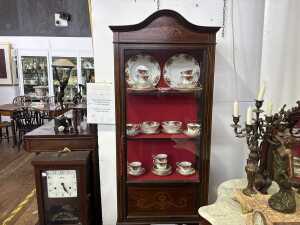 An antique Sheraton Revival display cabinet - 2