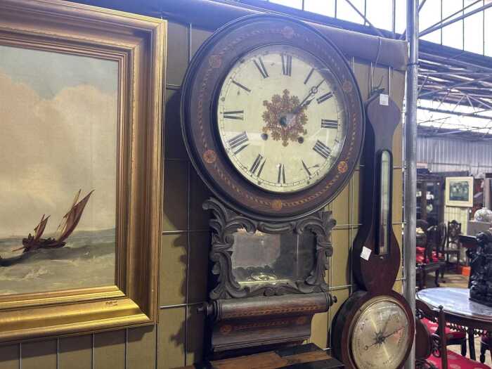 A Victorian wall clock