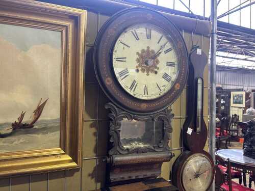 A Victorian wall clock