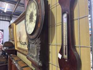 A Victorian wall clock - 2