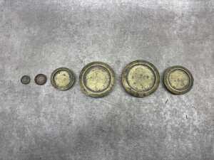 W & T Avery antique set of scales with weights - 3