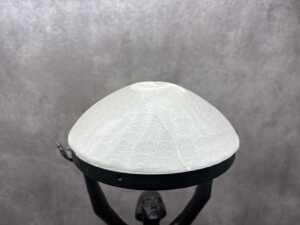 Pair of Art Deco style painted bronze figural table lamps on marble bases - 6
