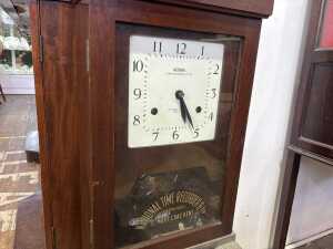 An antique National time clock - 3