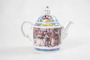 Three Sadler Charles Dickens series porcelain teapots - 3