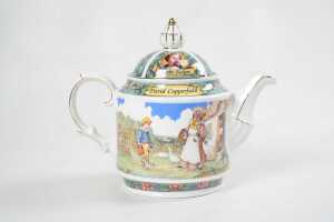 Three Sadler Charles Dickens series porcelain teapots - 4