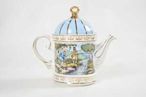 Three Sadler Sporting Scenes series porcelain teapots - 4