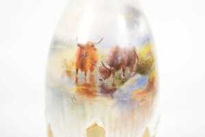1908 Harry Stinton Royal Worcester porcelain vase - 2