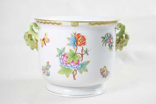 Herend hand painted cachepot