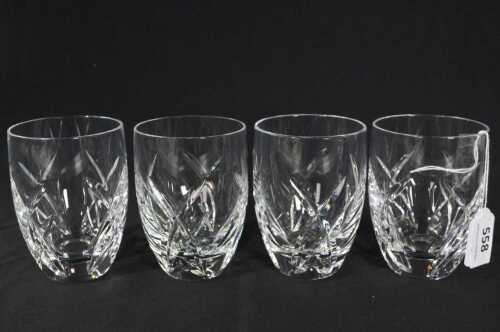 John Rocha for Waterford set of four cut crystal tumblers