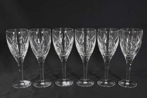 John Rocha for Waterford set of six red wine glasses