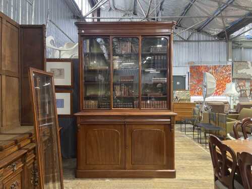 An antique Australian cedar bookcase
