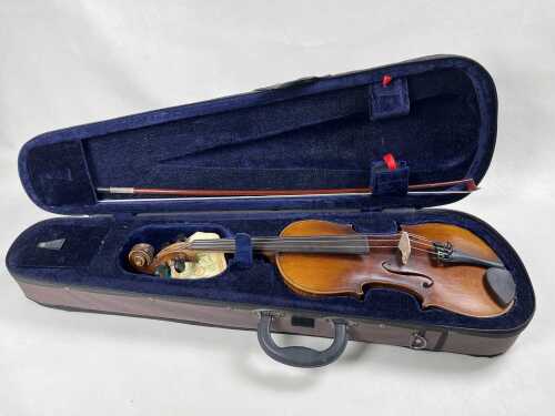 Antique full-size violin and bow