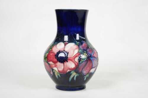 William Moorcroft Pansy pottery vase