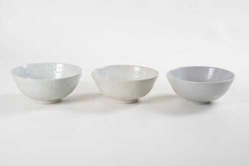 Three Chinese Ming Dynasty shipwreck porcelain bowls