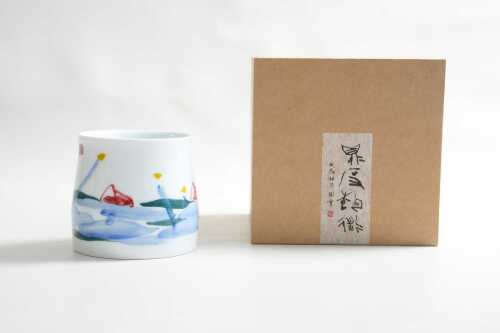 Darian Duan, Lotus Series No.21 Polychrome underglaze morden art pot, 2021