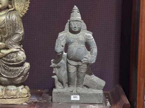 Southern Indian carved granite figure