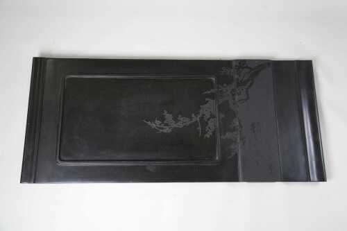 A Chinese slate tea tray
