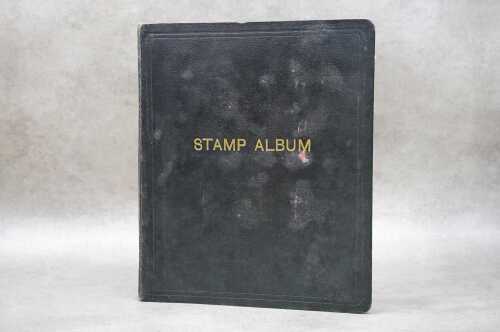 Antique stamp collection in album