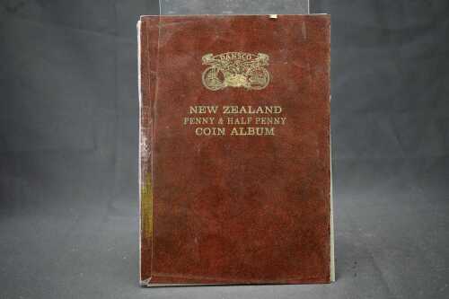 Dansco New Zealand penny and half-penny coin album