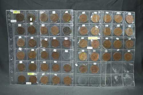 Collections of Australian pre-decimal pennies + key dates