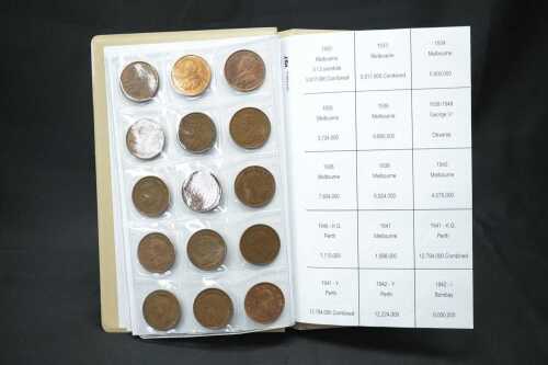 A collection of Australian pre-decimal pennies + key dates