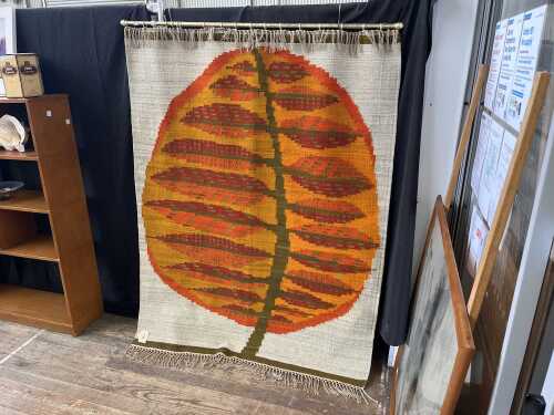 Mid-century woven wall hanging