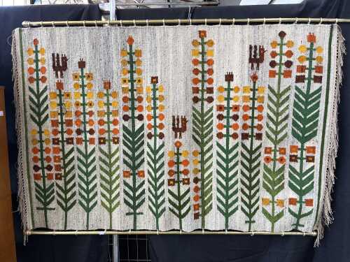 Mid century woven wall hanging